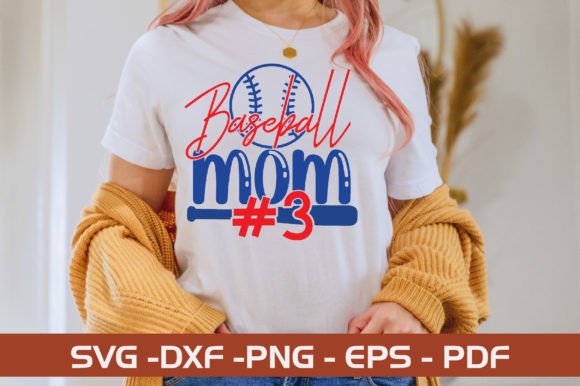 Baseball Mom 3 SVG: Graphics for Crafts