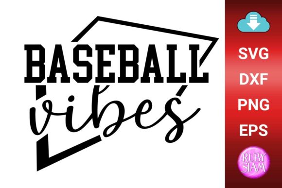 Baseball Vibes Svg: Graphics for Crafts