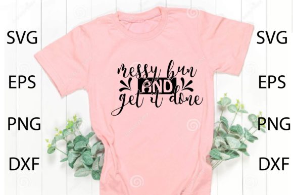 Messy Bun SVG for Crafts and Graphics