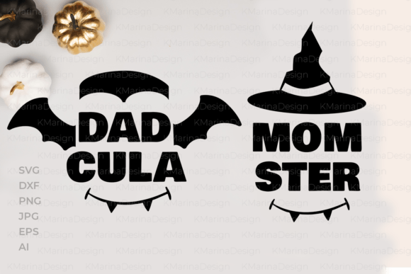 Momster & Dadcula Graphics for Crafts