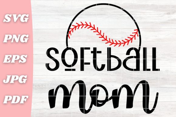Softball Mom Graphics for Crafts & Branding