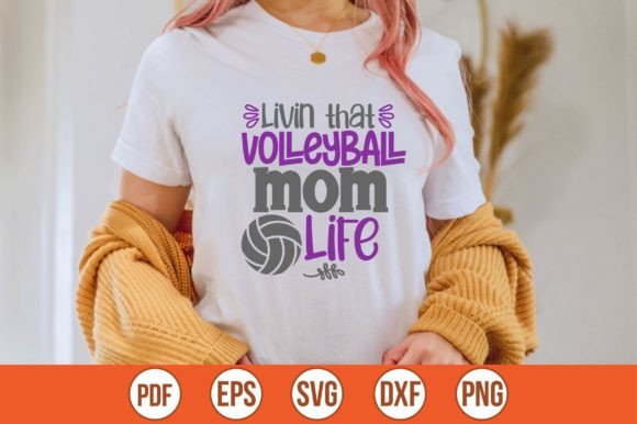 Volleyball Mom SVG for Crafts & Graphics